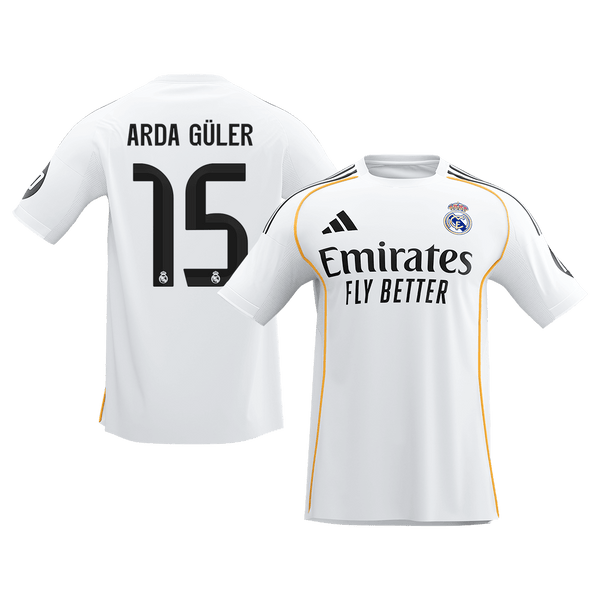 ARDA GüLER #15 Real Madrid hjemmefotballdrakt 2025/26