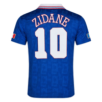Retro-trøye Zidane #10 Frankrike hjemme-EM 1996