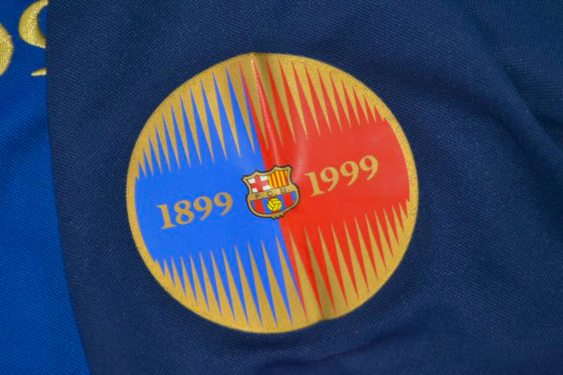 Retro fotballdrakt Barcelona Home Langermet 1999/00