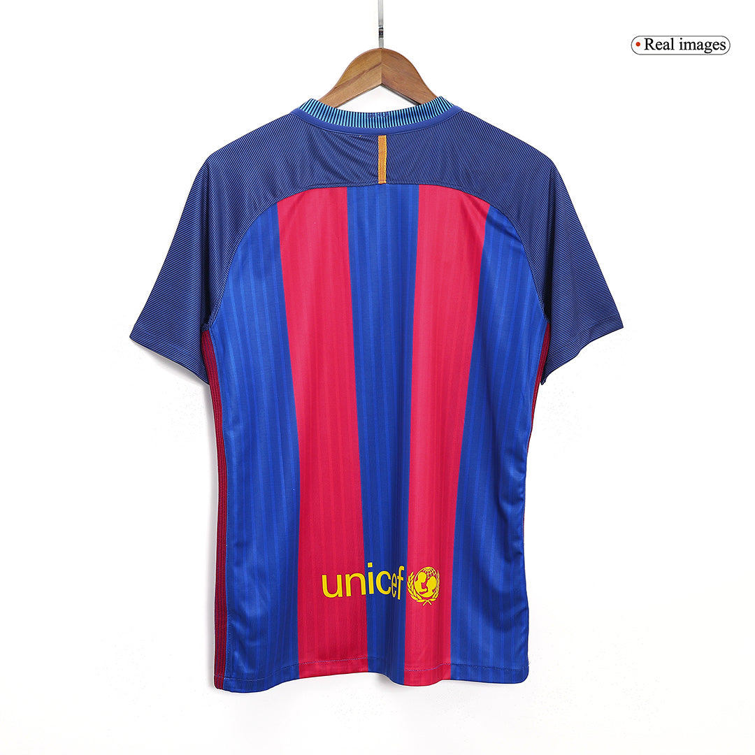 Retro fotballdrakt MESSI #10 Barcelona Hjem 2016/17