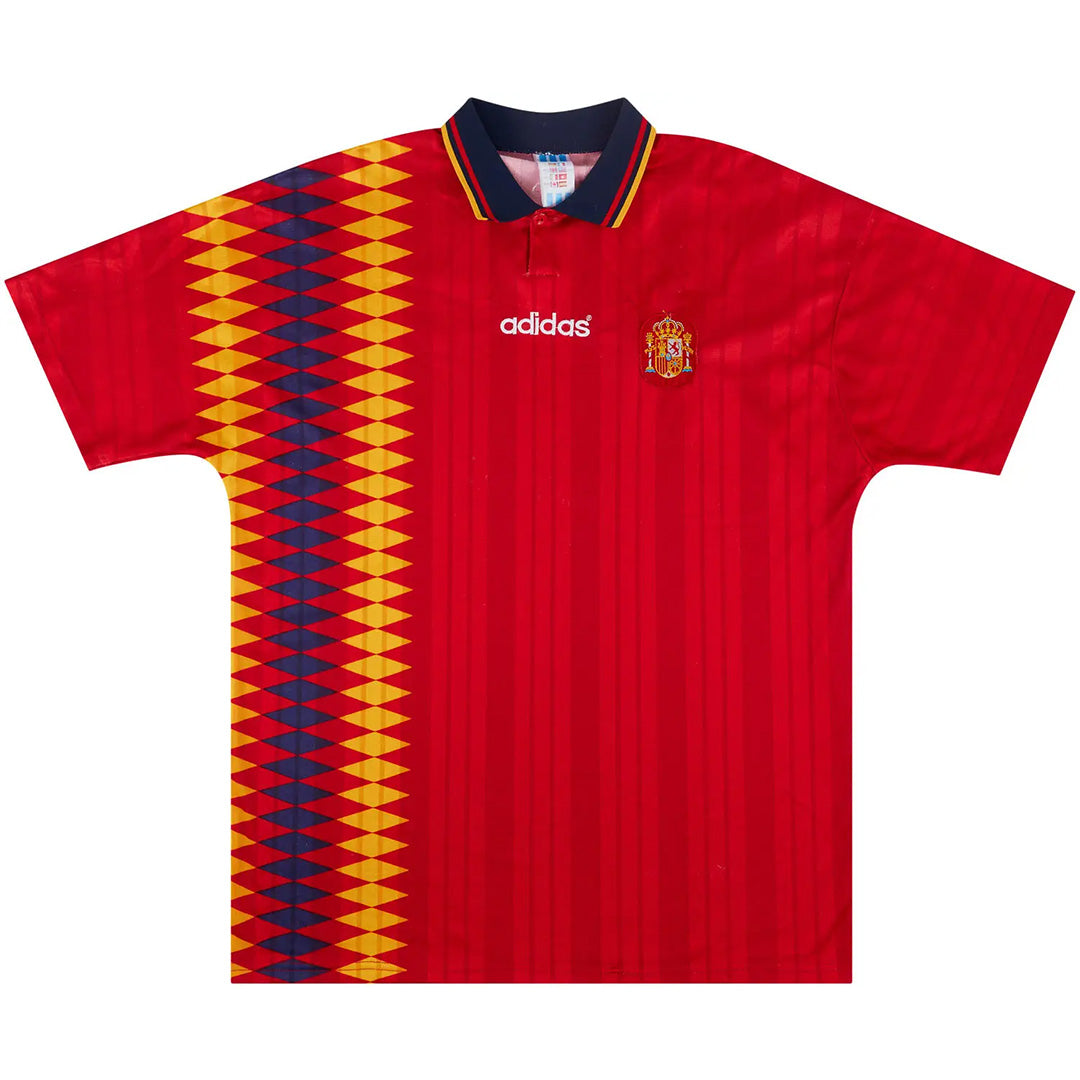 Retro Soccer Jersey Spain Home World Cup 1994