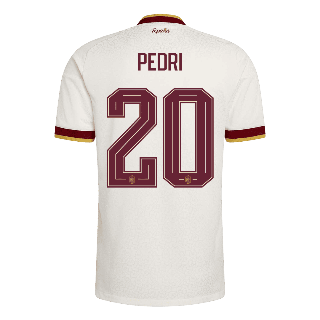 PEDRI #20 Spania Bortespillerversjon Jersey World Cup 2026 - Champion