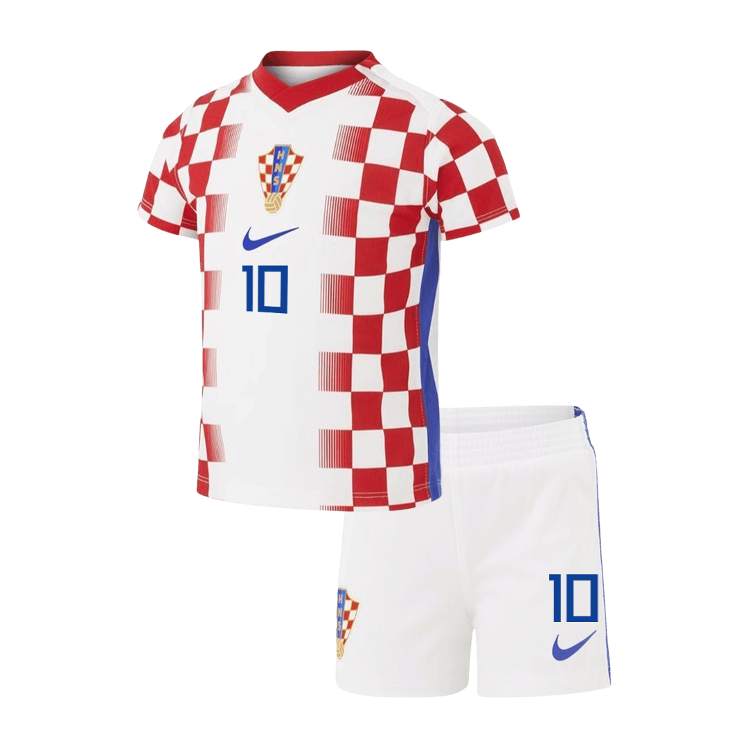 MODRI? #10 Kroatia hjemme fotballdrakter for barn til verdensmesterskapet i 2026