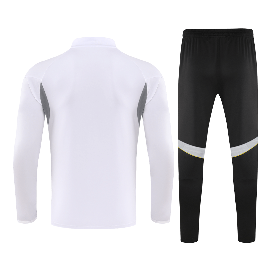 Real Madrid 1/4 Zip Joggedress 2025/26 Barn Hvit