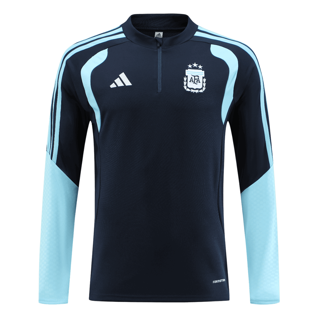 Argentina sweatshirtsett med glidelås for barn (topp+bukser) 2026 marine