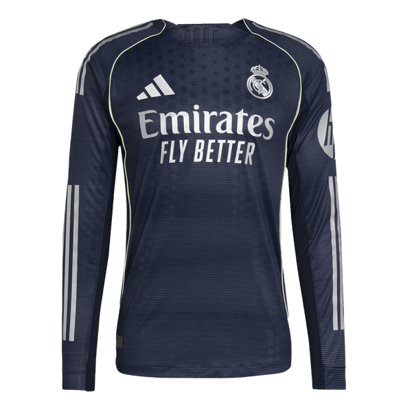 Pelaajaversio Real Madrid Pitkähihainen Vieraspelipaita 2025/26