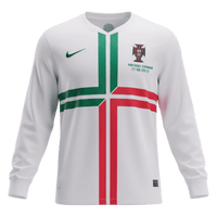Retro jalkapallopaita Portugali Pitkähihainen Vieras 2012