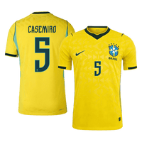 CASEMIRO #5 Brasil Hjemmespillerversjon Jersey World Cup 2026