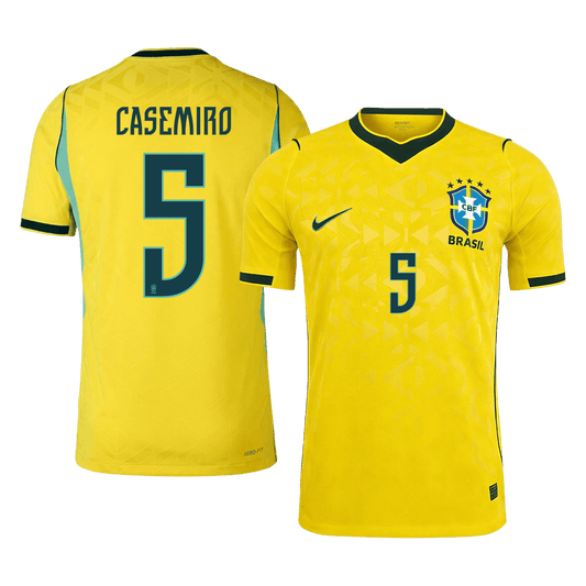 CASEMIRO #5 Brasil Hjemmespillerversjon Jersey World Cup 2026