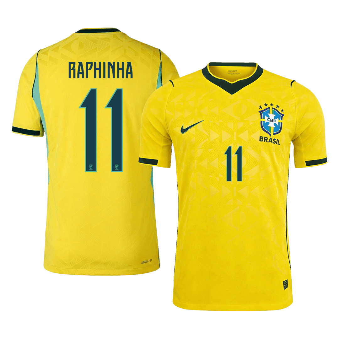 RAPHINHA #11 Brasil Hjemmespillerversjon Jersey World Cup 2026