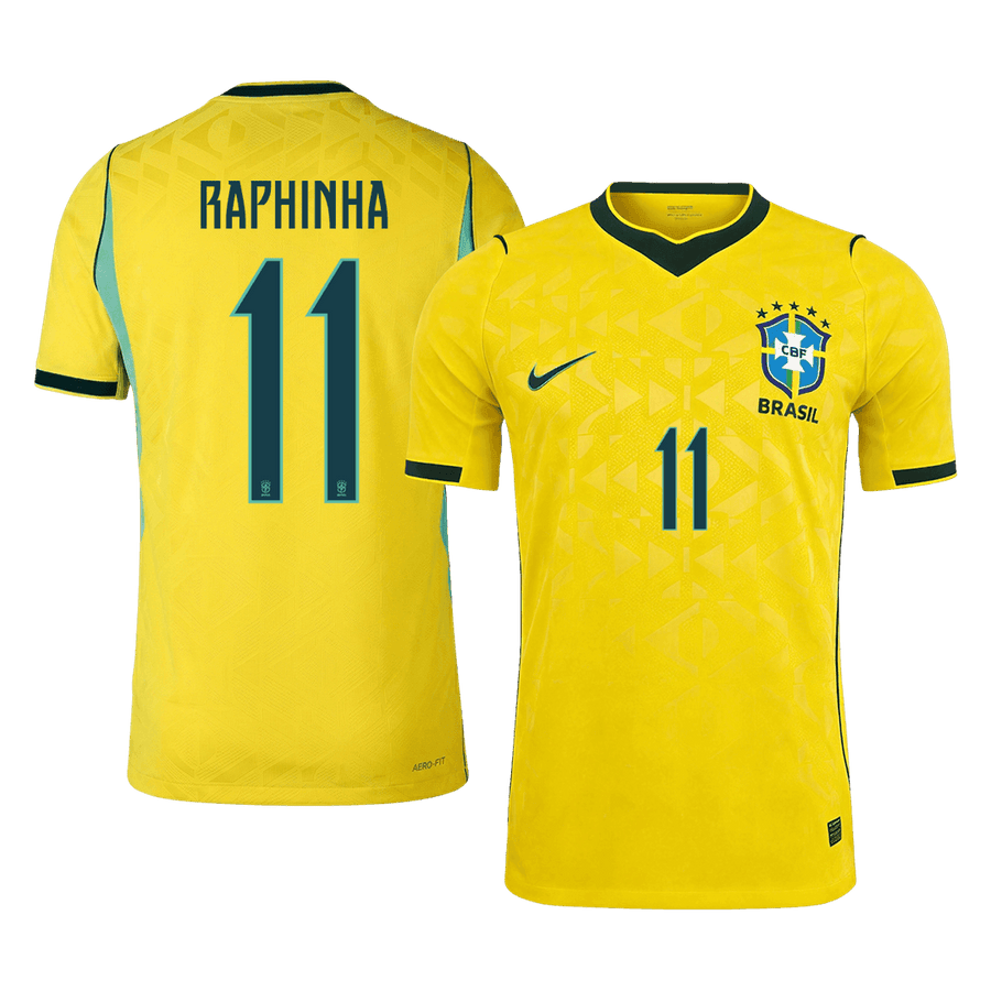 RAPHINHA #11 Brasil Hjemmespillerversjon Jersey World Cup 2026