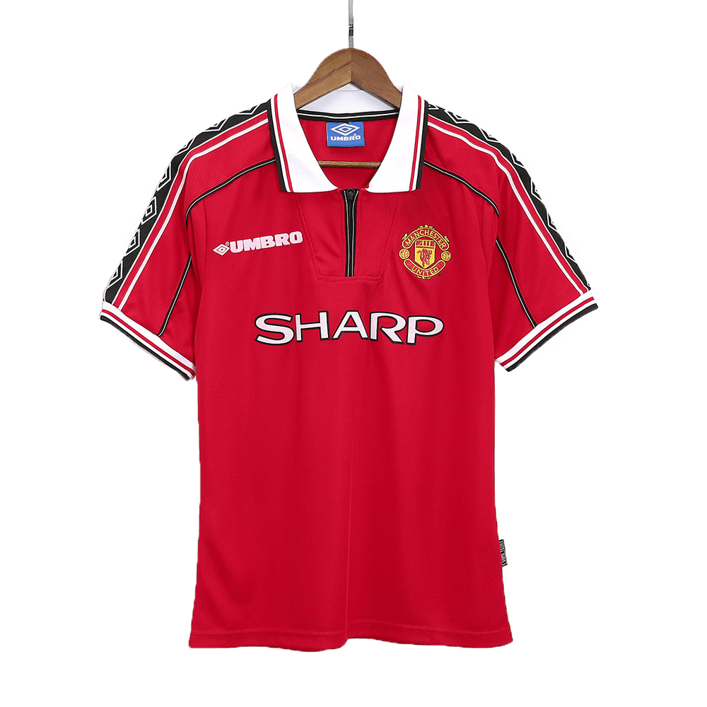 Retro jalkapallopaita Manchester United Koti 98/00