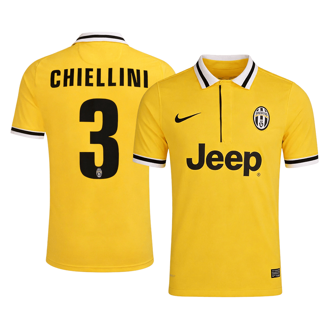 Retro fotballdrakt CHIELLINI #3 Juventus Borte 2013/14
