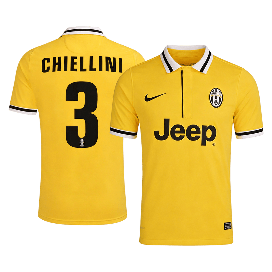 Retro fotballdrakt CHIELLINI #3 Juventus Borte 2013/14