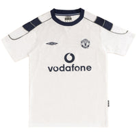 Retro fotballdrakt BECKHAM #7 Manchester United Borte 2000/01