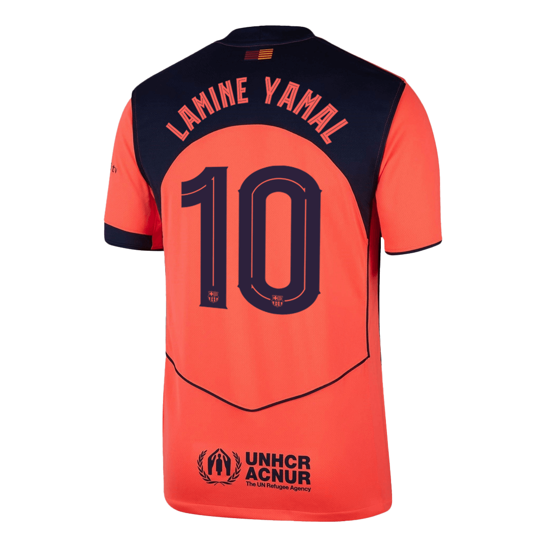 LAMINE YAMAL #10 Barcelona Third Away Fotballdrakt 2025/26 -UCL