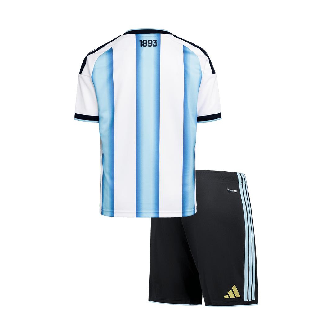 Argentina hjemme fotballdrakter for barn til verdensmesterskapet i 2026