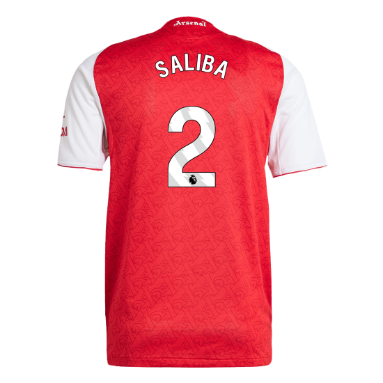 Arsenal Autentisk SALIBA #2 Fotballdrakt 2025/26