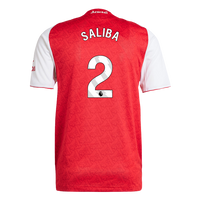 Arsenal Autentisk SALIBA #2 Fotballdrakt 2025/26