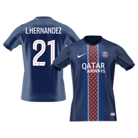 L.HERNANDEZ #21 PSG hjemmefotballdrakt 2025/26