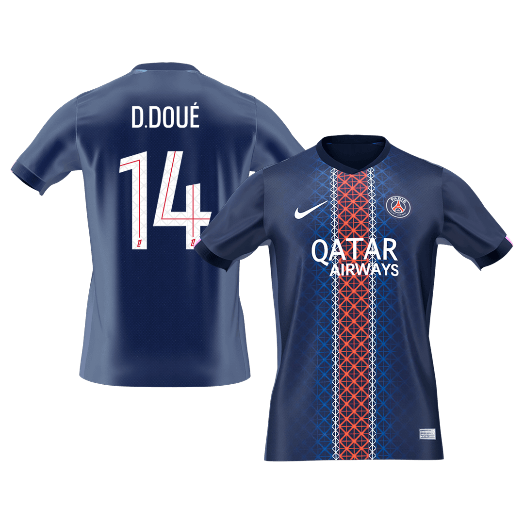 D.DOUé #14 PSG hjemmefotballdrakt 2025/26