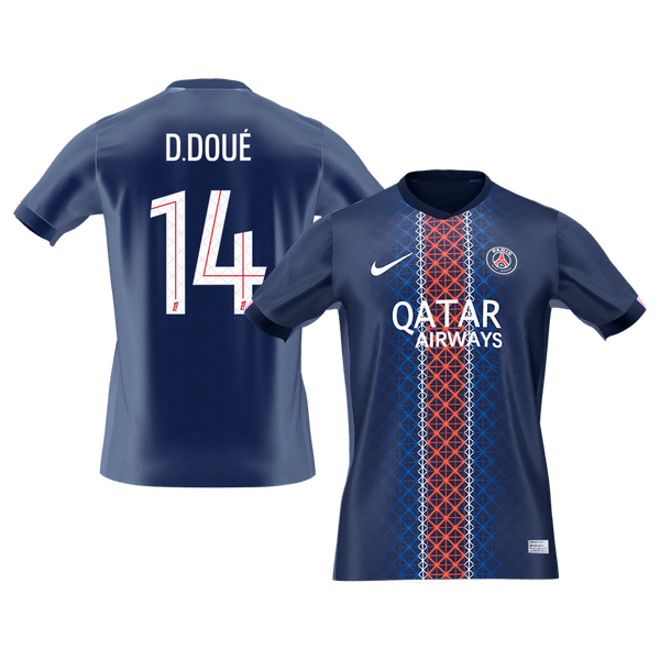 D.DOUé #14 PSG hjemmefotballdrakt 2025/26