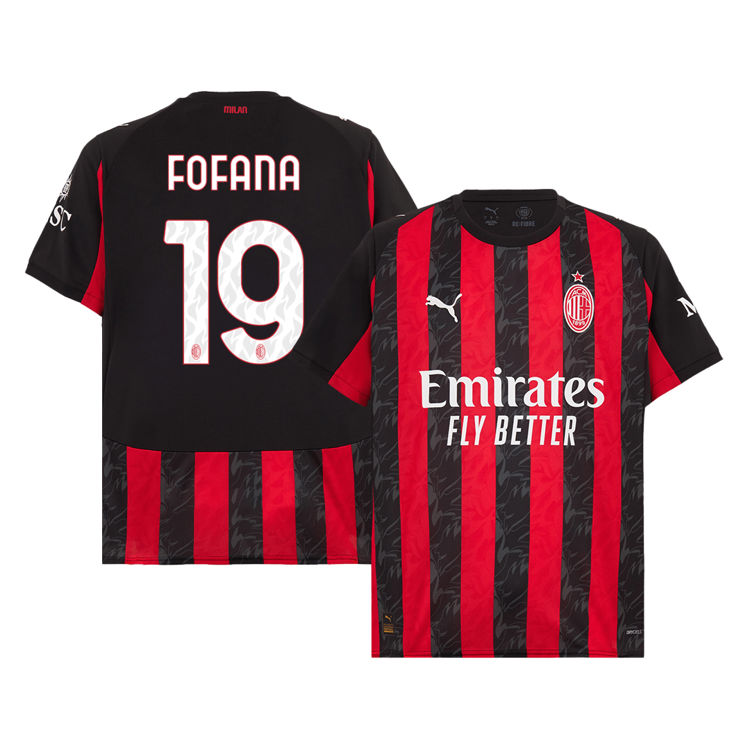 FOFANA #19 AC Milan hjemmefotballdrakt 2025/26