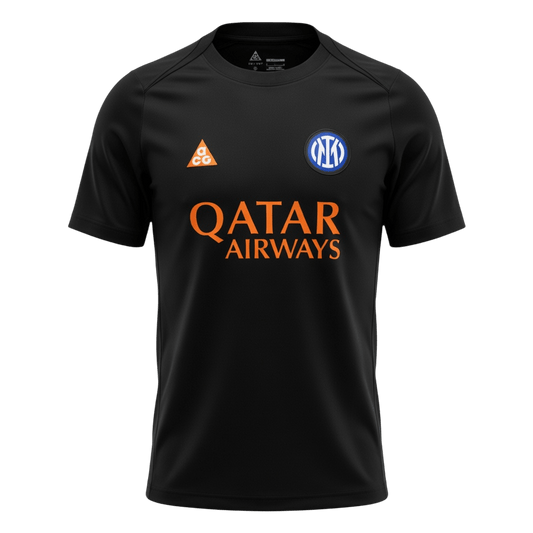 Inter Milan Fotballdrakt før kampen 2025/26 svart