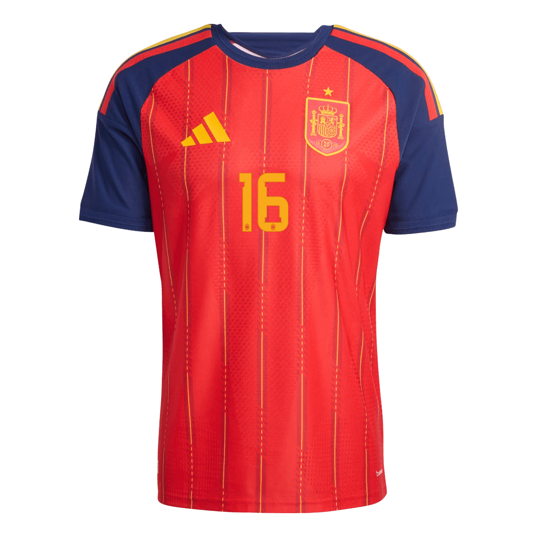 RODRIGO #16 Spania Hjemmespillerversjon Jersey World Cup 2026