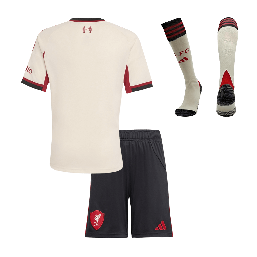 Liverpool Away Kids fotballdrakter komplett drakt 2025/26