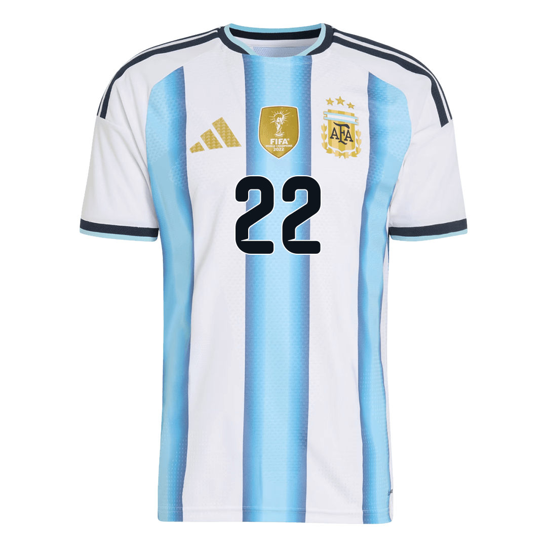 L. MARTINEZ #22 Argentina Hjemmespillerversjon Jersey World Cup 2026