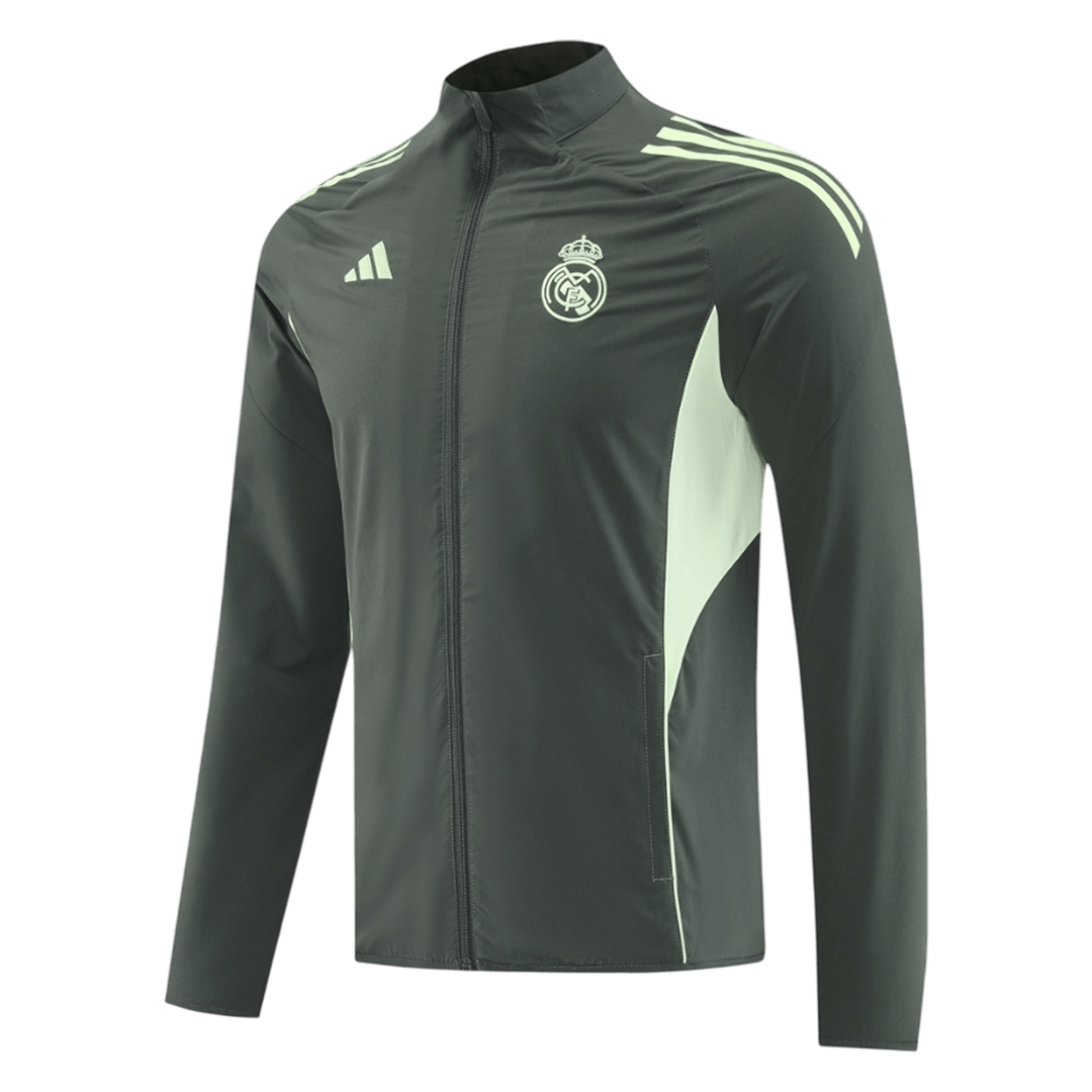 Real Madrid Windbreaker Jacket 2025/26 - Mørkegrønn