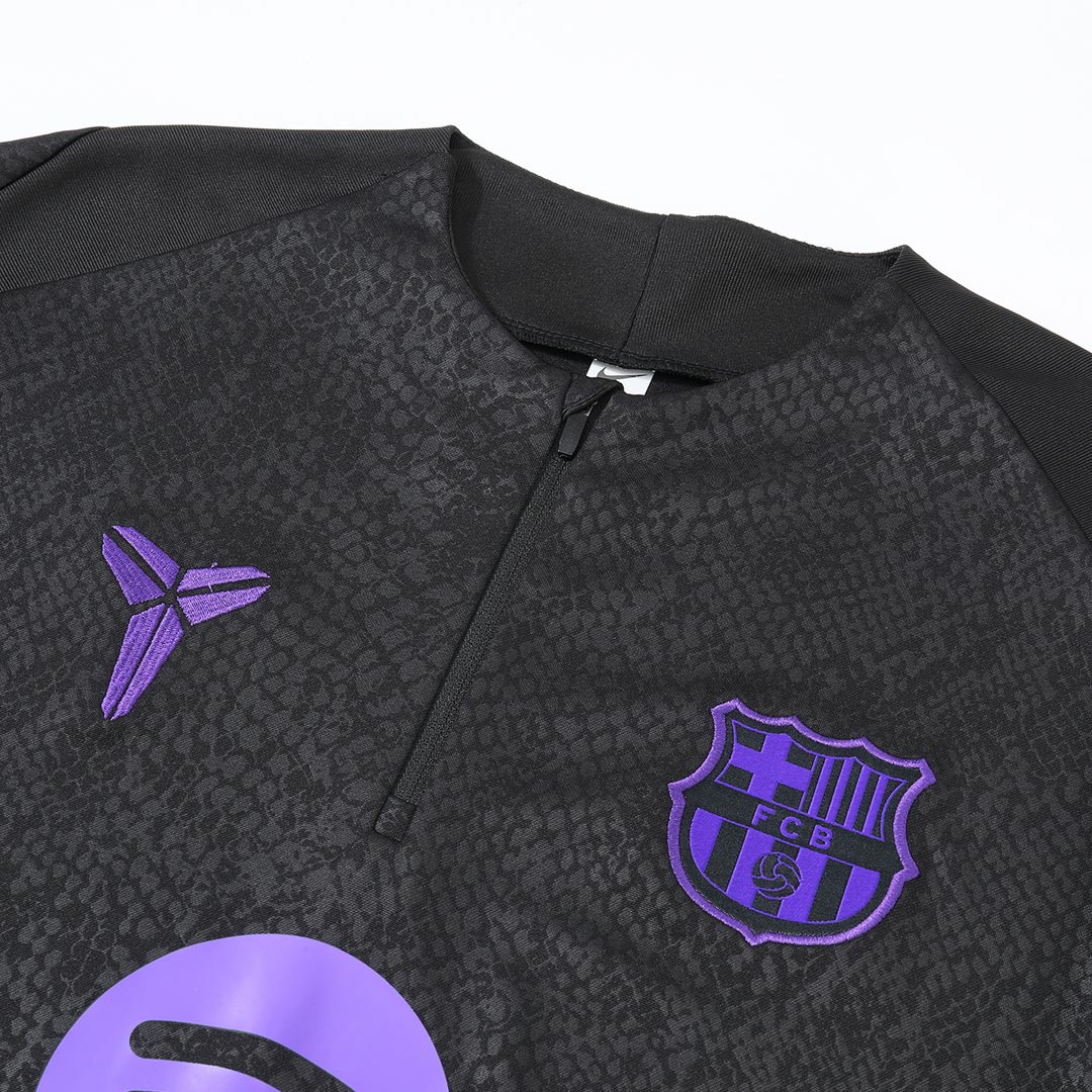 Barcelona 1/4 Zip Tracksuit 2025/26 Svart