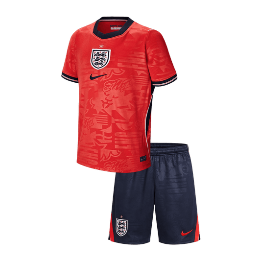 England borte fotballdrakter for barn til verdensmesterskapet i 2026