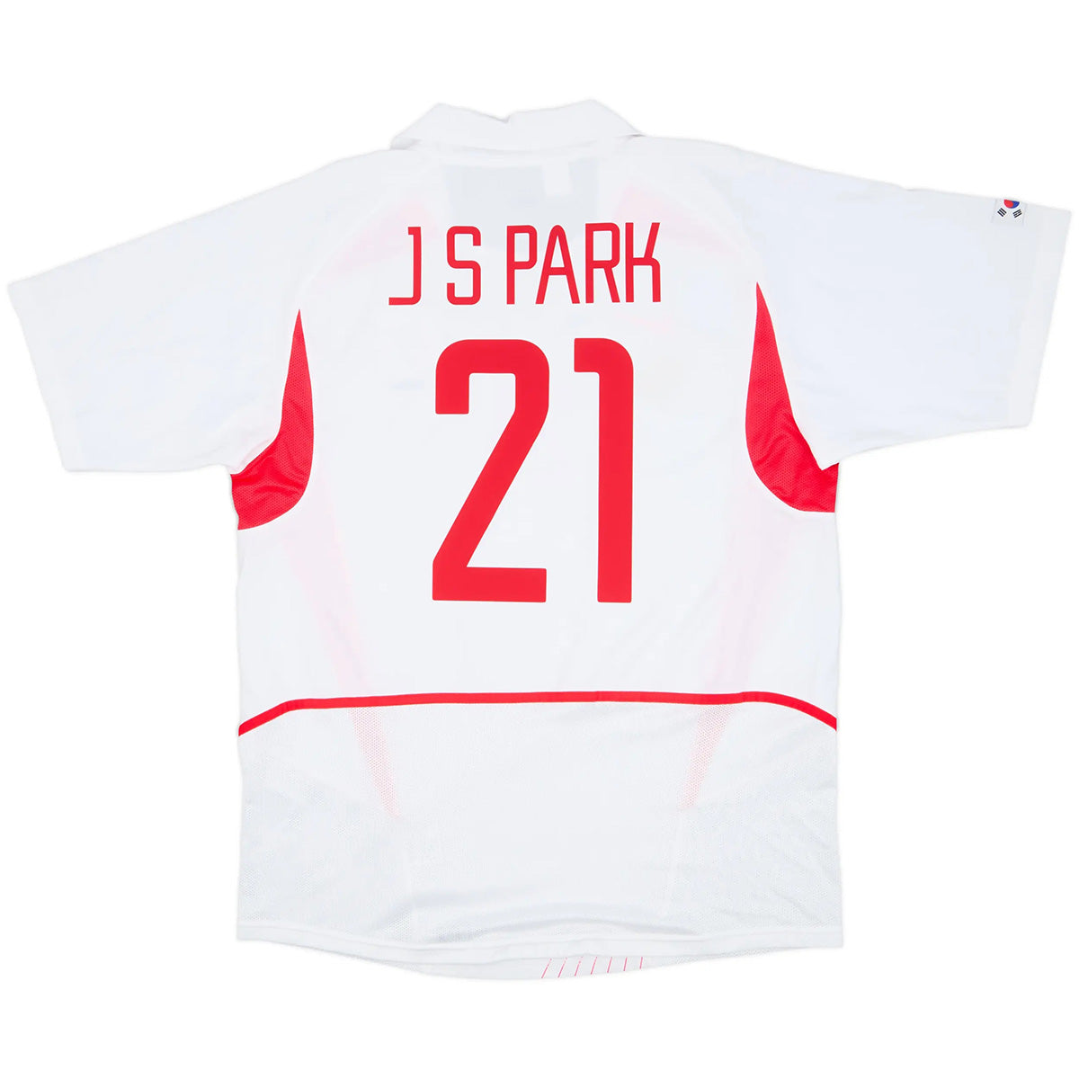 Retro Jersey JS Park #21 Sør-Korea Borte-VM 2002