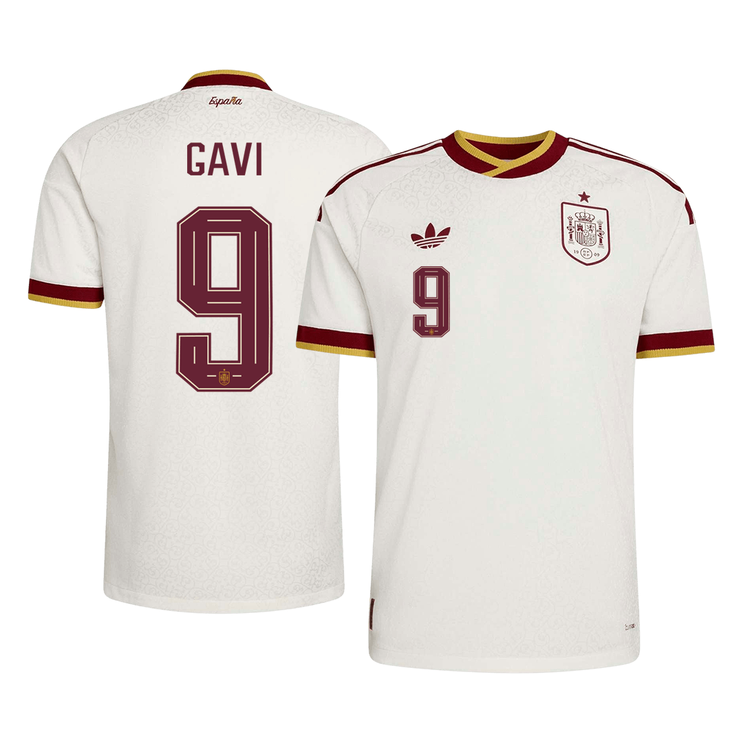GAVI #9 Spania Bortespillerversjon Jersey World Cup 2026