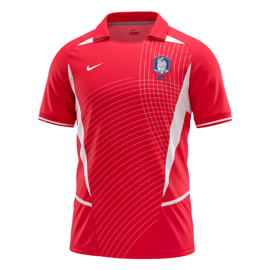 Retro fotballdrakt Sør-Korea Hjem 2002