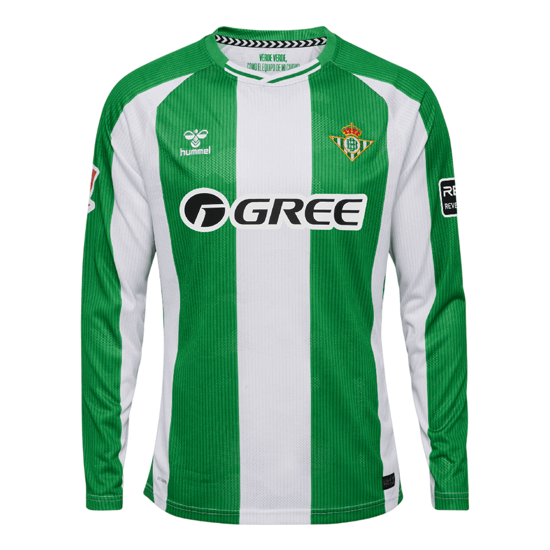 Real Betis Home Langermet Jersey 2025/26