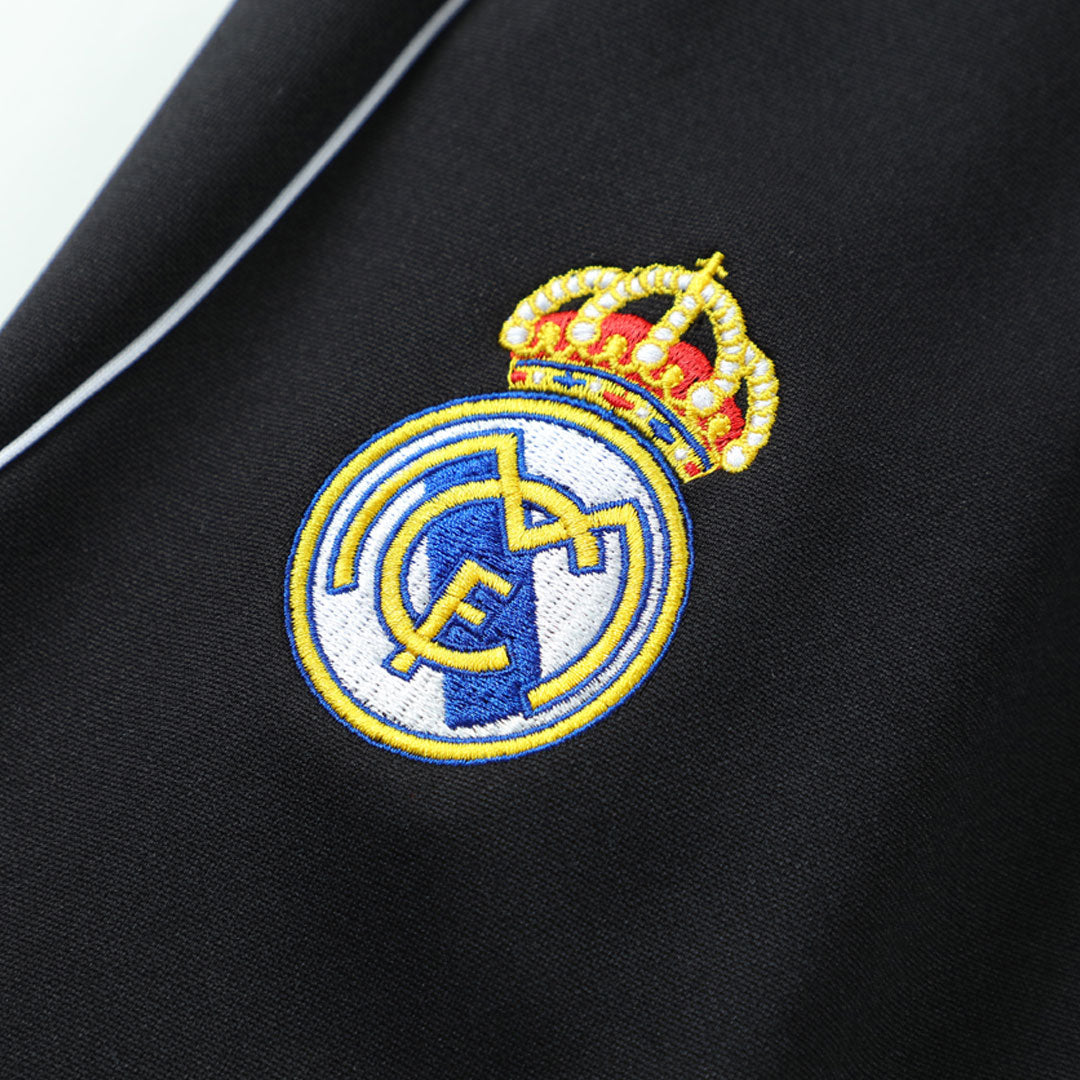 Real Madrid x MARVEL Sweatshirt Kit med glidelås(topp+bukser) 25/26 Svart