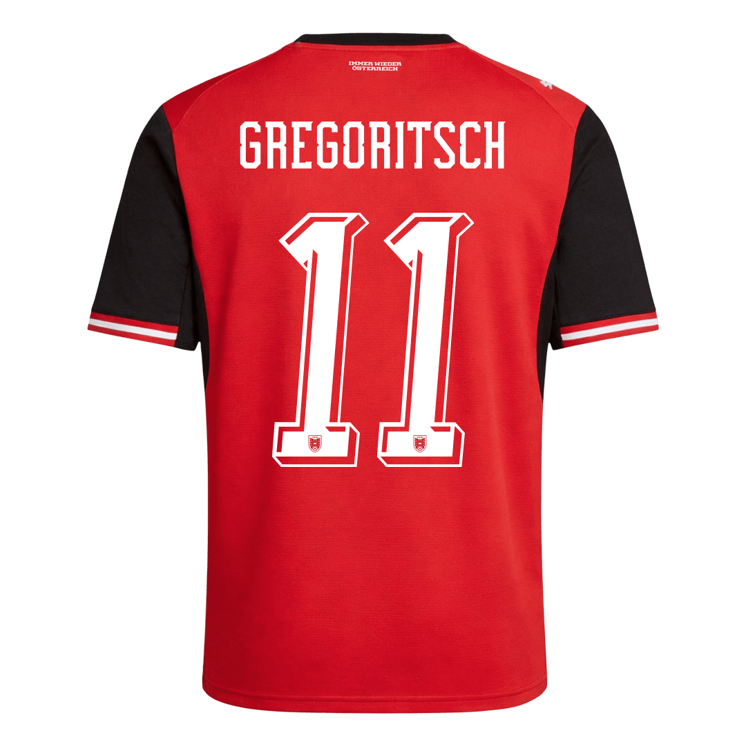 GREGORITSCH#11 Østerrike Hjemmefotballdrakt VM 2026 Rød