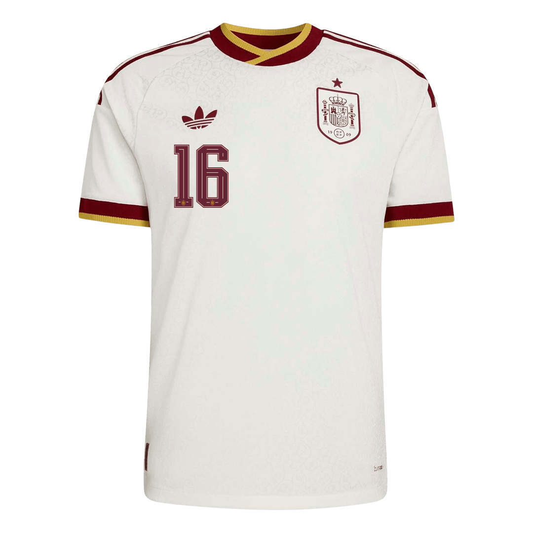 RODRIGO #16 Spania Bortespillerversjon Jersey World Cup 2026