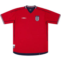 Retro fotballdrakt England borte-VM 2002