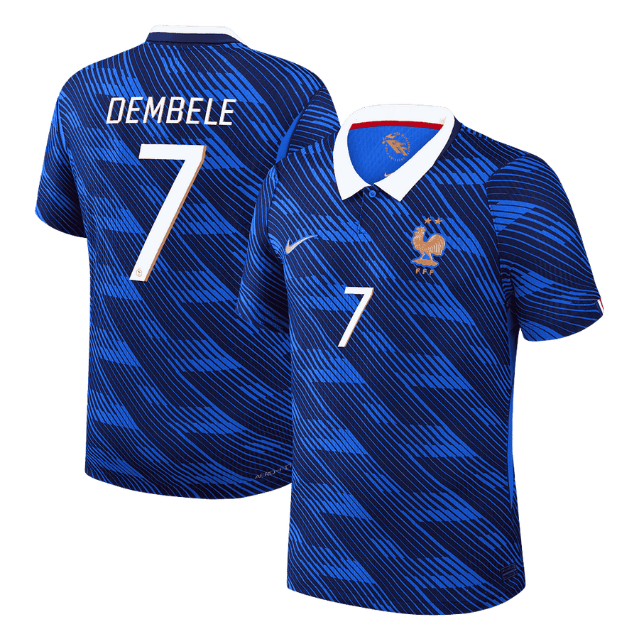 DEMBELE #7 Frankrike Hjemmespillerversjon Jersey World Cup 2026