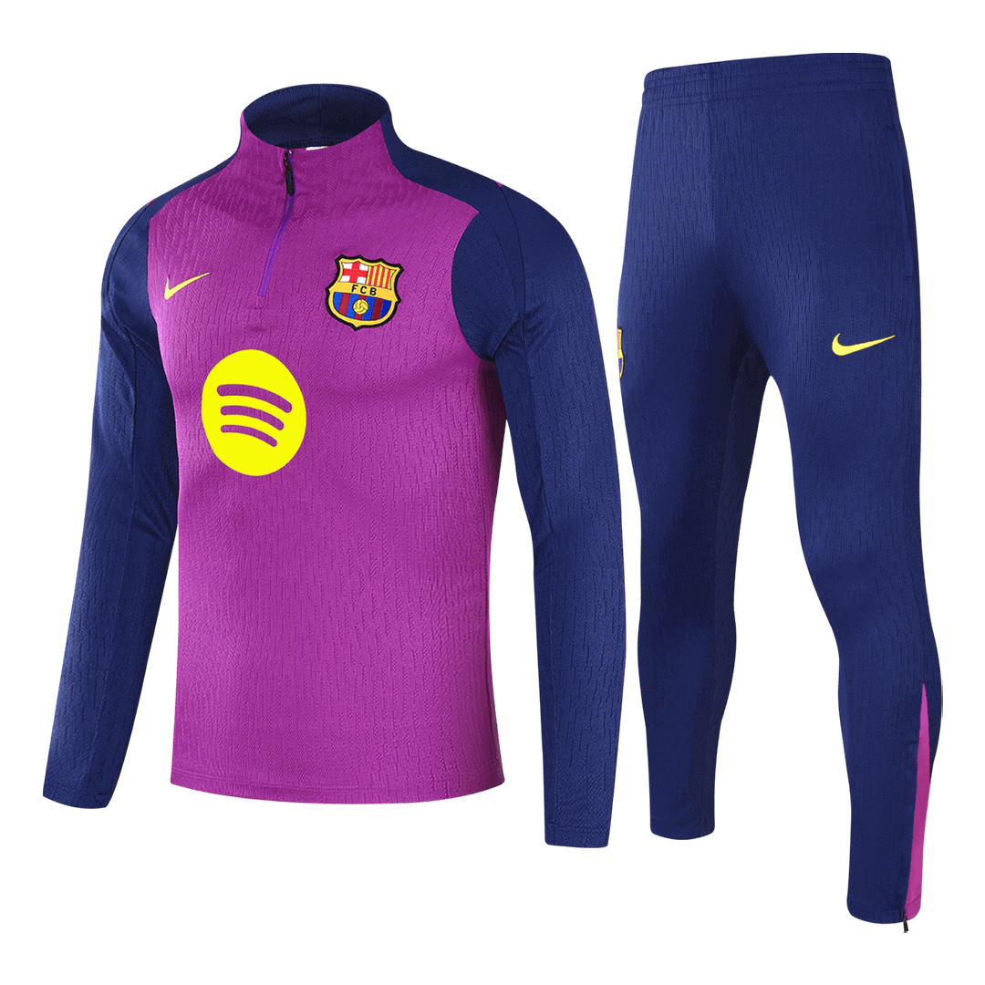 Barcelona 1/4 Zip Treningsdrakt 2025/26 Lilla barn