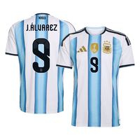 J. ALVAREZ #9 Argentina hjemmefotballdrakt VM 2026
