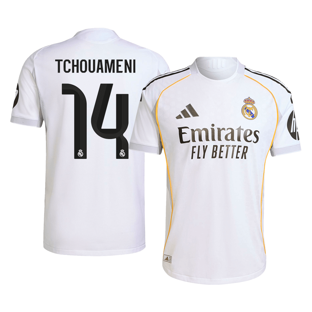 TCHOUAMENI #14 Real Madrid Autentisk Hjemmefotballdrakt 2025/26