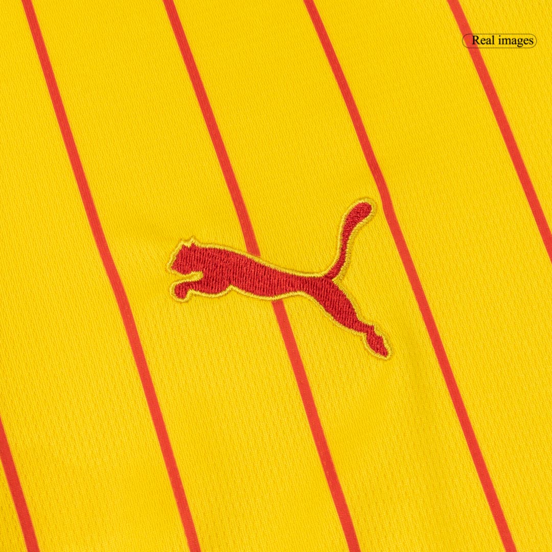 THAUVIN#10 RC Lens hjemmefotballdrakt 25/26 rød og gul