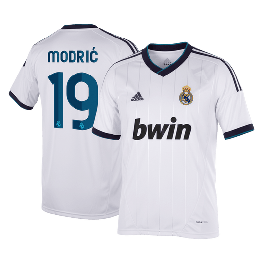 Retro fotballdrakt MODRI? #19 Real Madrid Hjemme 2012/13