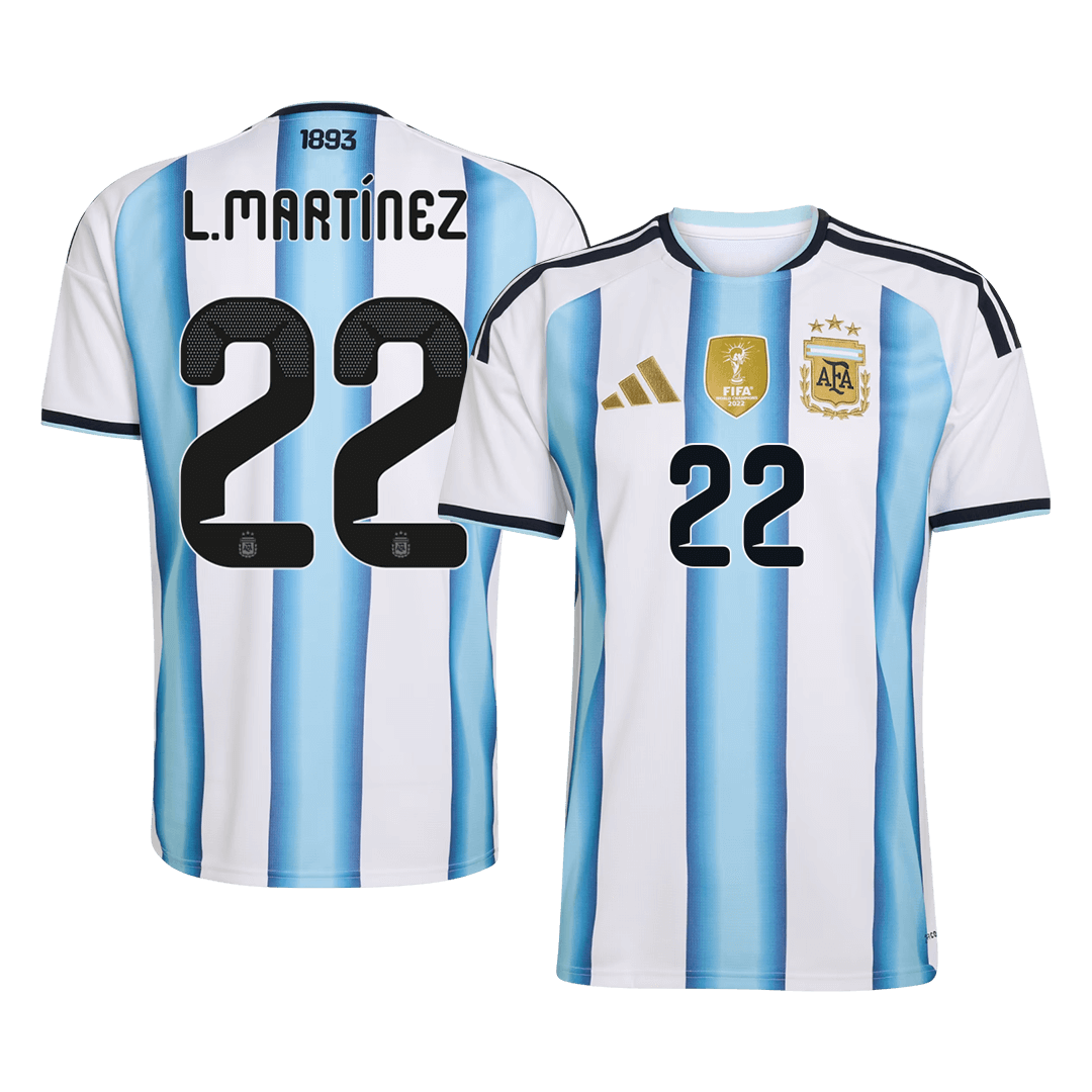 L. MARTINEZ #22 Argentina hjemmefotballdrakt VM 2026