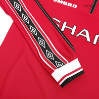 Retro jalkapallopaita Manchester United Koti pitkähihainen 1998/99